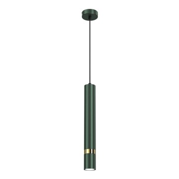 Κρεμαστό φωτιστικό με καλώδιο JOKER 1xGU10/25W/230V πράσινο/χρυσό