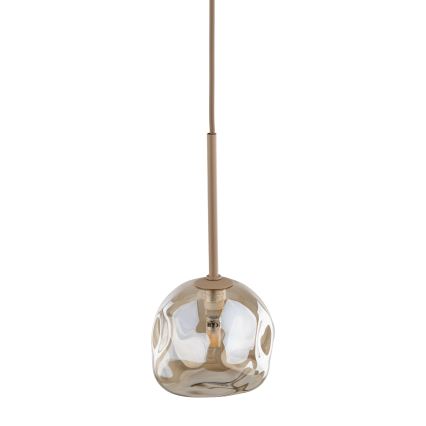 Κρεμαστό φωτιστικό με καλώδιο LAVA 1xG9/8W/230V μπεζ/καπνιστό μπεζ