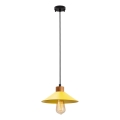 Κρεμαστό φωτιστικό με καλώδιο MANAVGAT 1xE27/40W/230V κίτρινο/καφέ