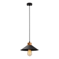 Κρεμαστό φωτιστικό με καλώδιο MANAVGAT 1xE27/40W/230V μαύρο/καφέ