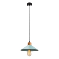 Κρεμαστό φωτιστικό με καλώδιο MANAVGAT 1xE27/40W/230V μπλε/καφέ