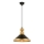 Κρεμαστό φωτιστικό με καλώδιο MONZA 1xE27/40W/230V Ø 30 cm μαύρο/χρυσό