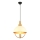 Κρεμαστό φωτιστικό με καλώδιο MONZA 1xE27/40W/230V Ø 30 cm σε κρεμ/χρυσό