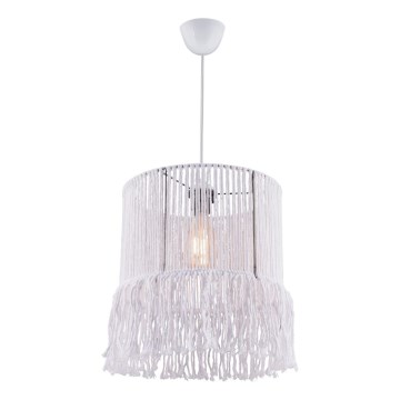 Κρεμαστό φωτιστικό με καλώδιο NESS MACRAME 1xE27/40W/230V λευκό