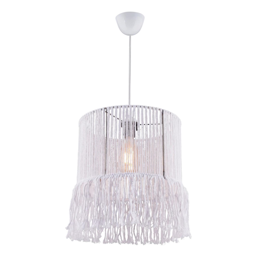 Κρεμαστό φωτιστικό με καλώδιο NESS MACRAME 1xE27/40W/230V λευκό