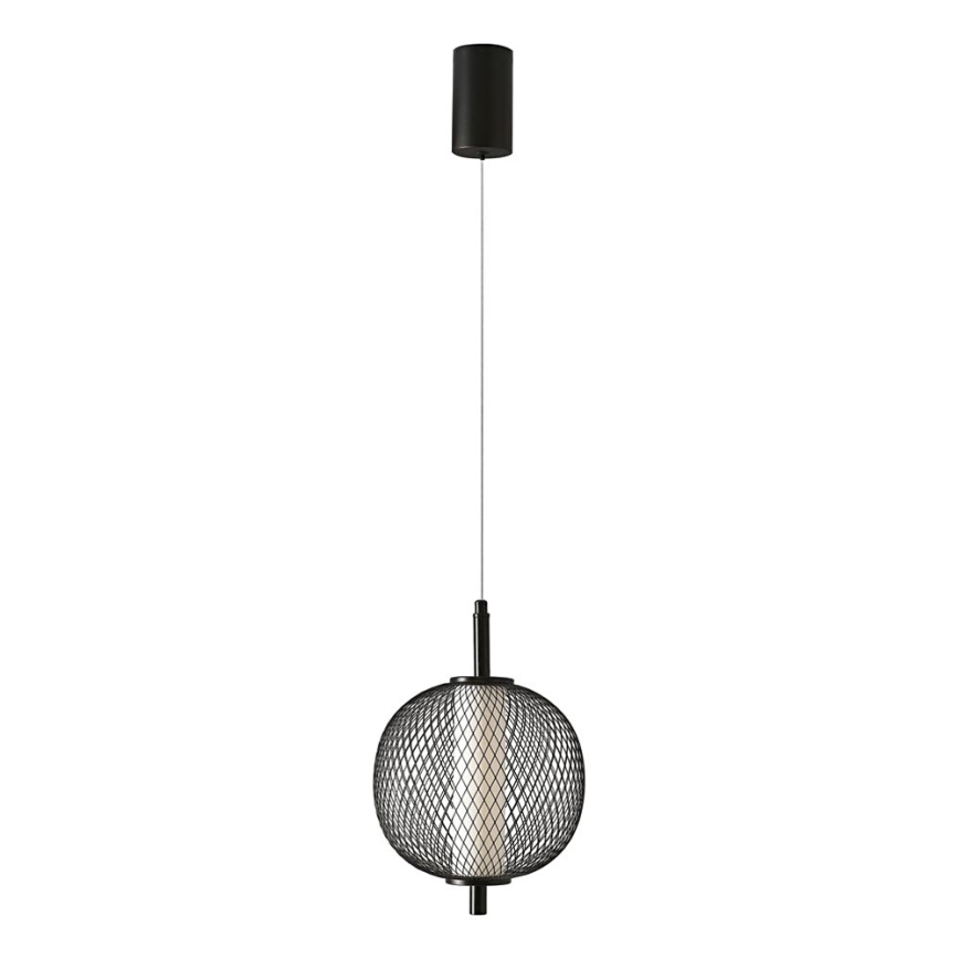 Κρεμαστό φωτιστικό με καλώδιο PUMA LED/10W/230V, Ø 20 cm, μαύρο