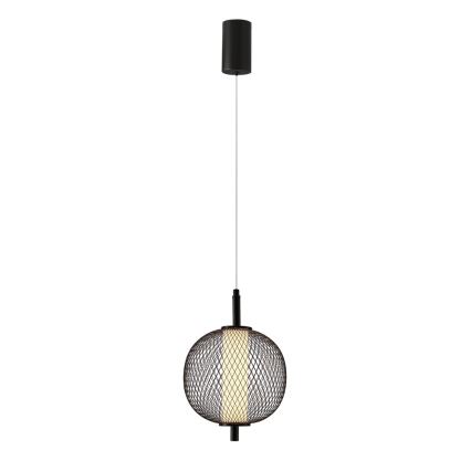 Κρεμαστό φωτιστικό με καλώδιο PUMA LED/10W/230V, Ø 20 cm, μαύρο