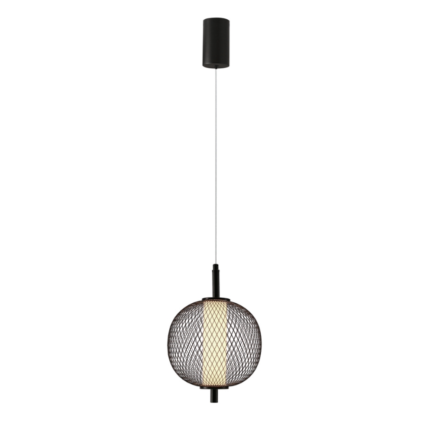 Κρεμαστό φωτιστικό με καλώδιο PUMA LED/10W/230V, Ø 20 cm, μαύρο