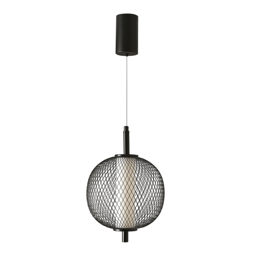 Κρεμαστό φωτιστικό με καλώδιο PUMA LED/10W/230V, Ø 20 cm, μαύρο