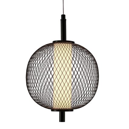 Κρεμαστό φωτιστικό με καλώδιο PUMA LED/10W/230V, Ø 20 cm, μαύρο