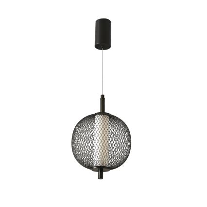 Κρεμαστό φωτιστικό με καλώδιο PUMA LED/10W/230V, Ø 20 cm, μαύρο