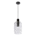 Κρεμαστό φωτιστικό με καλώδιο RADON 1xE27/40W/230V διάφανο