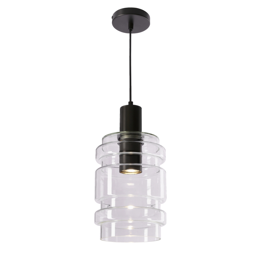 Κρεμαστό φωτιστικό με καλώδιο RADON 1xE27/40W/230V διάφανο