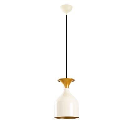 Κρεμαστό φωτιστικό με καλώδιο SIVANI 1xE27/40W/230V λευκό/χάλκινο