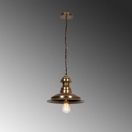 Κρεμαστό φωτιστικό με καλώδιο SIVANI 1xE27/40W/230V μπρονζέ