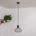 Κρεμαστό φωτιστικό με καλώδιο SOLANO 1xE27/15W/230V μαύρο/χρυσό
