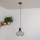 Κρεμαστό φωτιστικό με καλώδιο SOLANO 1xE27/15W/230V μαύρο/χρυσό
