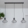 Κρεμαστό φωτιστικό με καλώδιο SOLANO, 3xE27/15W/230V, μαύρο/χρυσό