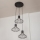 Κρεμαστό φωτιστικό με καλώδιο SOLANO 3xE27/15W/230V μαύρο/χρυσό