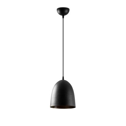 Κρεμαστό φωτιστικό με καλώδιο TATTOO 1xE27/40W/230V, διάμετρος 20 cm, μαύρο