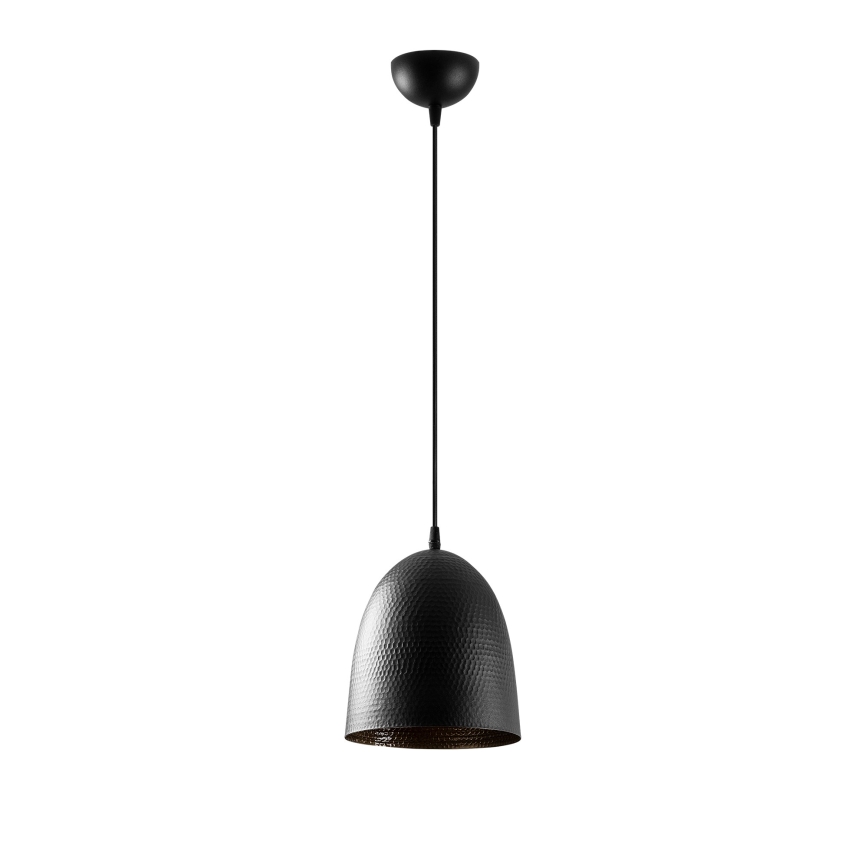 Κρεμαστό φωτιστικό με καλώδιο TATTOO 1xE27/40W/230V, διάμετρος 20 cm, μαύρο