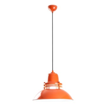 Κρεμαστό φωτιστικό με καλώδιο TIBET 1xE27/40W/230V πορτοκαλί