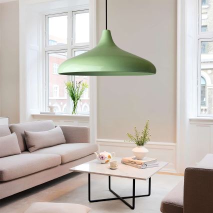 Κρεμαστό φωτιστικό με καλώδιο VULCANO 1xE27/40W/230V πράσινο