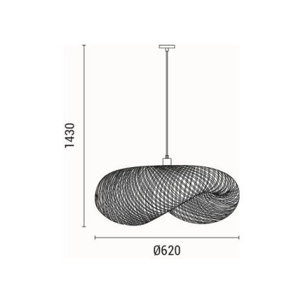 Κρεμαστό φωτιστικό οροφής 1xE27/15W/230V