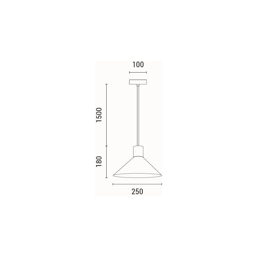 Κρεμαστό φωτιστικό οροφής 1xE27/15W/230V γκρι