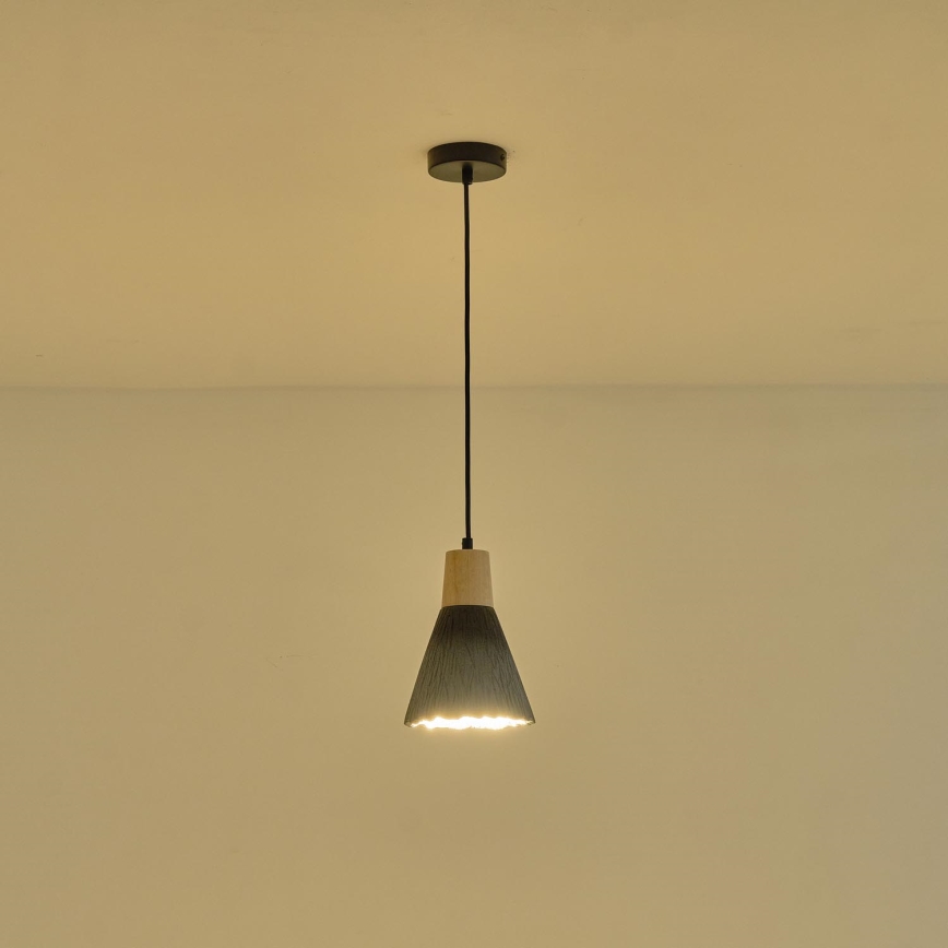 Κρεμαστό φωτιστικό οροφής 1xE27/15W/230V γκρι