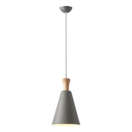 Κρεμαστό φωτιστικό οροφής 1xE27/15W/230V γκρι διάμετρος 20 cm