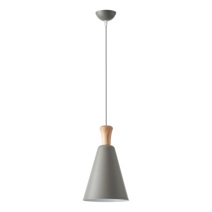 Κρεμαστό φωτιστικό οροφής 1xE27/15W/230V γκρι διάμετρος 20 cm