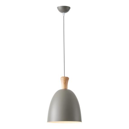 Κρεμαστό φωτιστικό οροφής 1xE27/15W/230V γκρι διάμετρος 23 cm
