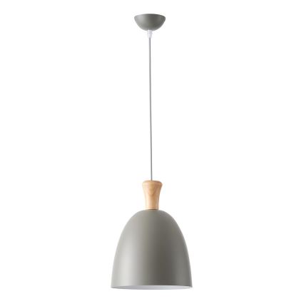 Κρεμαστό φωτιστικό οροφής 1xE27/15W/230V γκρι διάμετρος 23 cm