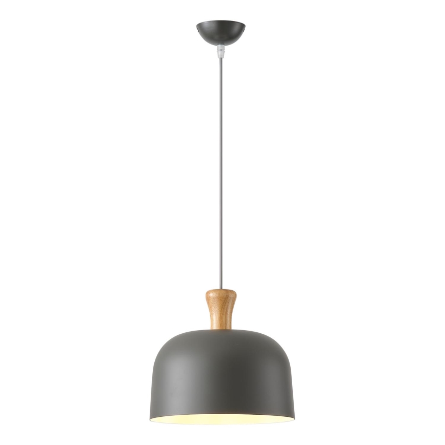 Κρεμαστό φωτιστικό οροφής 1xE27/15W/230V γκρι διάμετρος 27 cm