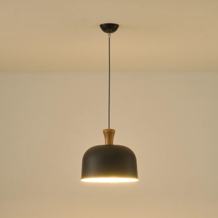 Κρεμαστό φωτιστικό οροφής 1xE27/15W/230V γκρι διάμετρος 27 cm