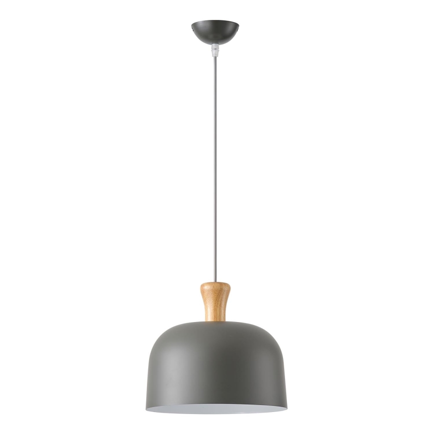 Κρεμαστό φωτιστικό οροφής 1xE27/15W/230V γκρι διάμετρος 27 cm