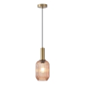 Κρεμαστό φωτιστικό οροφής 1xE27/15W/230V καφέ pr. 13 cm