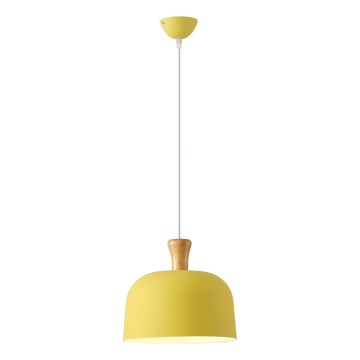 Κρεμαστό φωτιστικό οροφής 1xE27/15W/230V κίτρινο pr. 27 cm