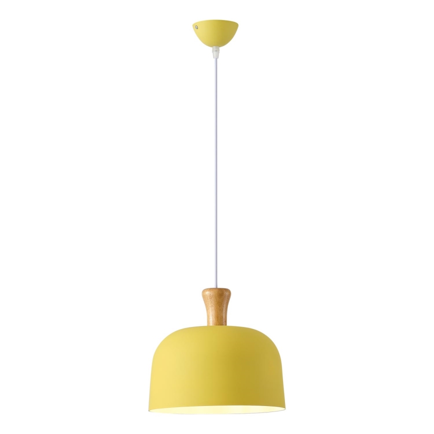 Κρεμαστό φωτιστικό οροφής 1xE27/15W/230V κίτρινο pr. 27 cm