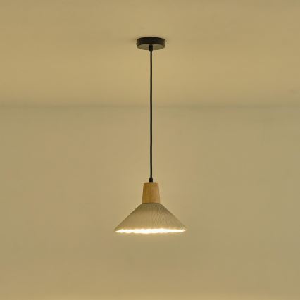Κρεμαστό φωτιστικό οροφής 1xE27/15W/230V κρεμ
