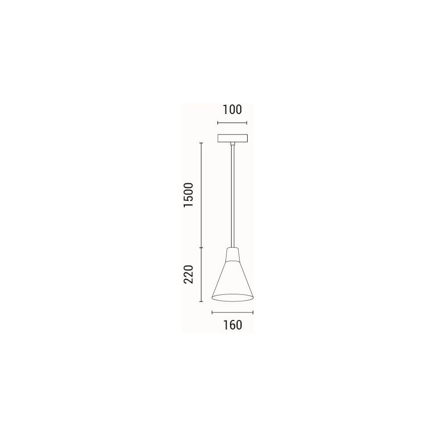 Κρεμαστό φωτιστικό οροφής 1xE27/15W/230V κρεμ