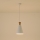 Κρεμαστό φωτιστικό οροφής 1xE27/15W/230V λευκό διάμετρος 20 cm