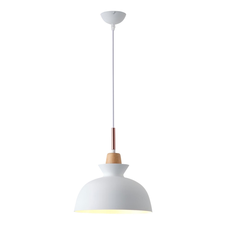 Κρεμαστό φωτιστικό οροφής 1xE27/15W/230V λευκό διάμετρος 28 cm