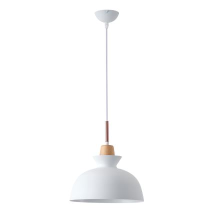 Κρεμαστό φωτιστικό οροφής 1xE27/15W/230V λευκό διάμετρος 28 cm