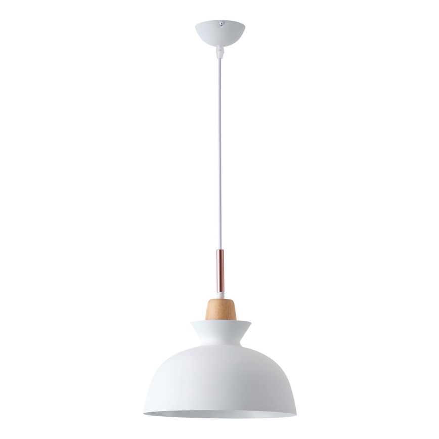 Κρεμαστό φωτιστικό οροφής 1xE27/15W/230V λευκό διάμετρος 28 cm