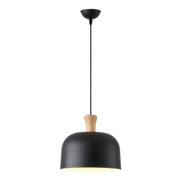 Κρεμαστό φωτιστικό οροφής 1xE27/15W/230V μαύρο διάμετρος 27 cm