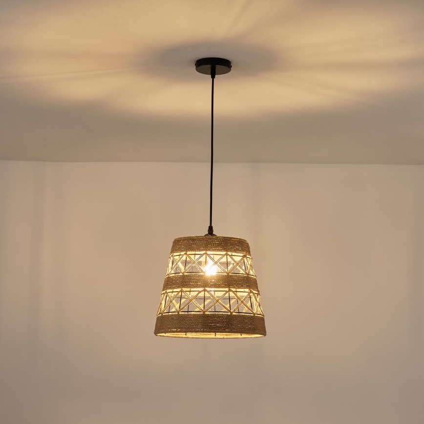Κρεμαστό φωτιστικό οροφής 1xE27/15W/230V μπεζ