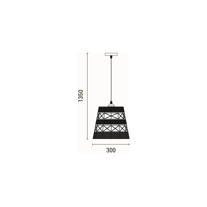 Κρεμαστό φωτιστικό οροφής 1xE27/15W/230V μπεζ