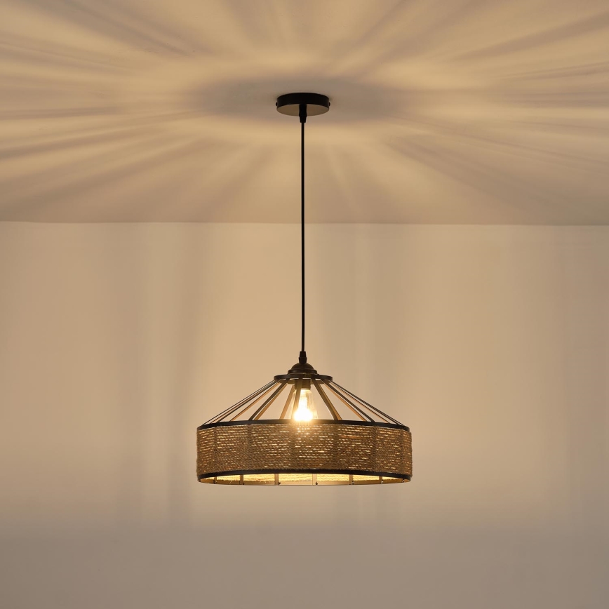 Κρεμαστό φωτιστικό οροφής 1xE27/15W/230V μπεζ